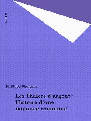 cover image of Les Thalers d'argent